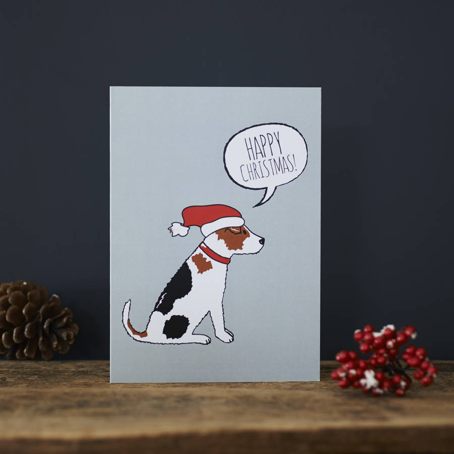 jack russell christmas card by sweet william designs ...