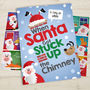 When Santa Got Stuck Up The Chimney Personalised Book, thumbnail 9 of 10