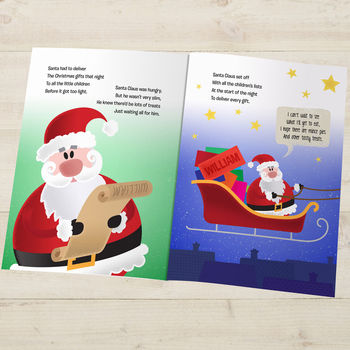 When Santa Got Stuck Up The Chimney Personalised Book, 6 of 10