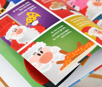 When Santa Got Stuck Up The Chimney Personalised Book, 3 of 10