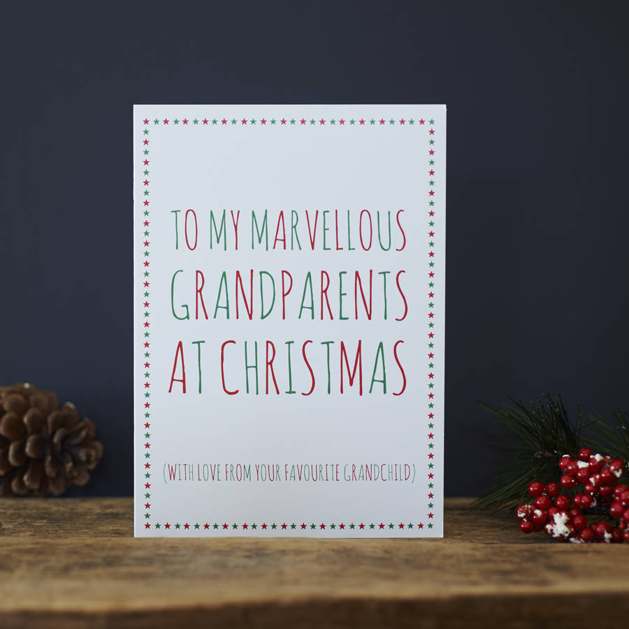 Grandparents Favourite Christmas Card