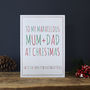 Mum And Dad Favourite Child Christmas Card, thumbnail 1 of 4