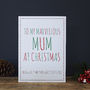 Mum And Dad Favourite Child Christmas Card, thumbnail 2 of 4