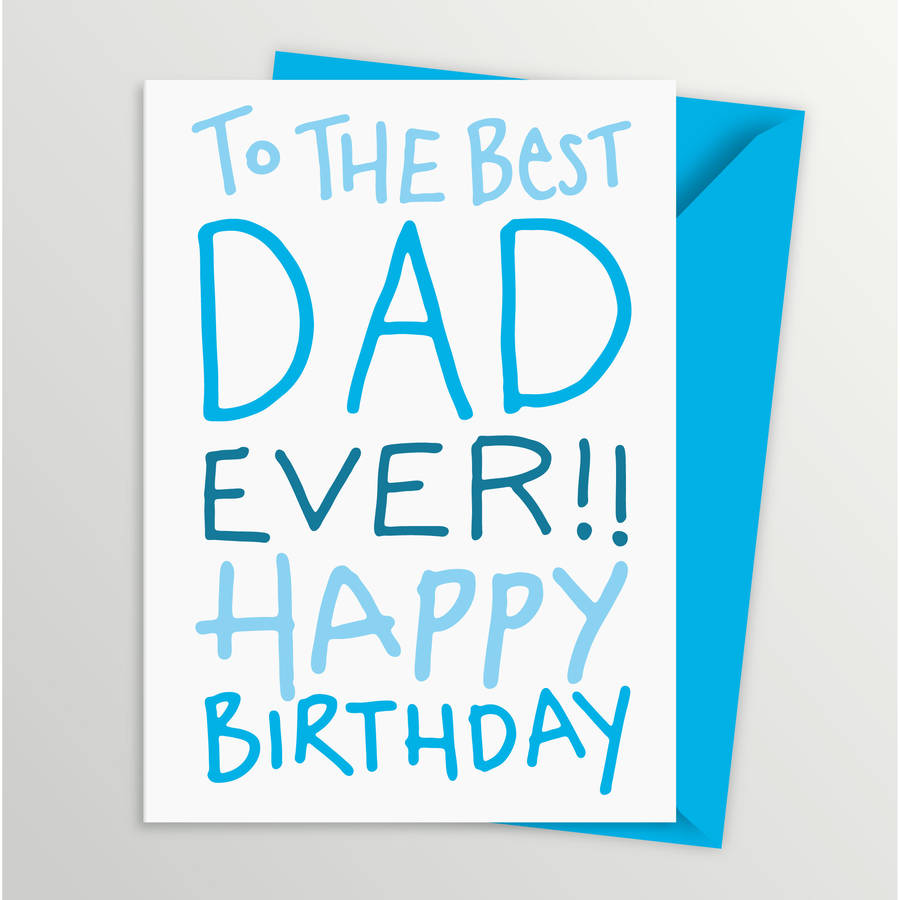 birthday card for daddy by a is for alphabet | notonthehighstreet.com