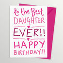 amazing daughter birthday card by a is for alphabet ...