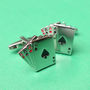 Playing Cards Cufflinks 'Four Aces', thumbnail 2 of 3