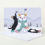 Cat Snowman Christmas Card, thumbnail 1 of 3