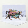 Sausage Dog Dachshund Christmas Card, thumbnail 1 of 3