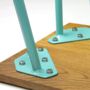Dining Table With Industrial Hairpin Legs In Oak, thumbnail 3 of 8