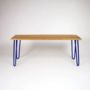 Bench With Industrial Hairpin Legs In Oak, thumbnail 4 of 10