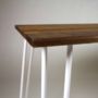 Bench With Industrial Hairpin Legs In Walnut, thumbnail 2 of 10