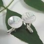 Sterling Silver Ash Leaf Cufflinks, thumbnail 2 of 5