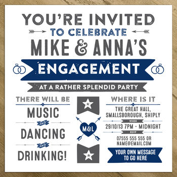 Wedding / Engagement / Birthday Party Invitations, 3 of 6