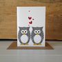 Mr And Mrs Owl Wedding Anniversary And Valentines Card, thumbnail 8 of 9