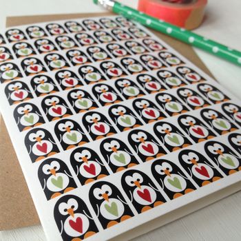 A Huddle Of Penguins Christmas Card, 2 of 5