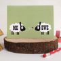 ' Me And Ewe ' Sheep Valentines Day Card With Sticker, thumbnail 1 of 7