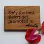 Only The Best Sisters…Magnet Gift Card, thumbnail 3 of 3