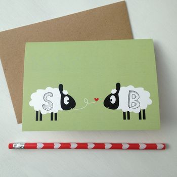 Mr And Mrs Sheep Anniversary And Valentines Card, 5 of 6