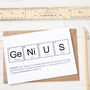Nerd Or Genius Funny Periodic Table Cards, thumbnail 1 of 4