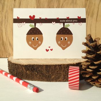 'Nuts About You' Valentine And Anniversary Card, 5 of 6