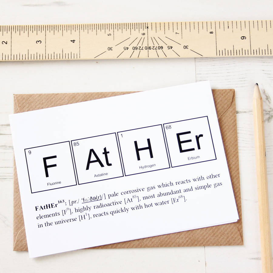 Father Or Mother Humourous Science Card, 1 of 5