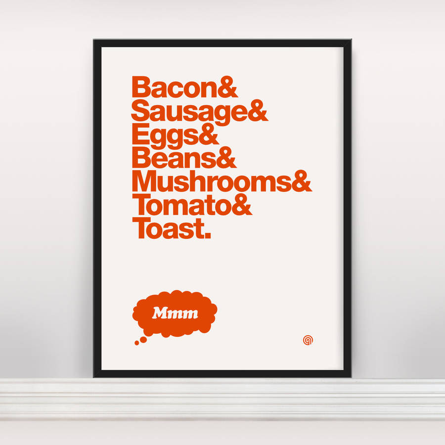 'The Perfect Breakfast' Open Edition Screen Print, 1 of 2