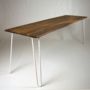Dining Set With Industrial Hairpin Legs In Walnut, thumbnail 5 of 12