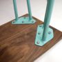 Dining Set With Industrial Hairpin Legs In Walnut, thumbnail 6 of 12