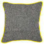 Mayenne Yellow Harris Tweed Cushion, thumbnail 2 of 3