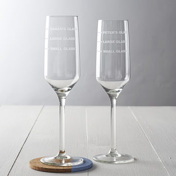 Personalised Measures Champagne Flute, 6 of 8