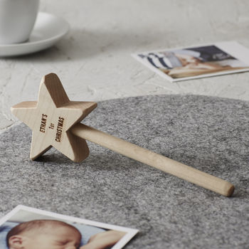 Personalised Baby's First Christmas Keepsake Star Wand, 3 of 5