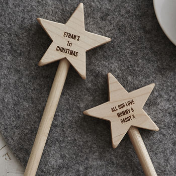 Personalised Baby's First Christmas Keepsake Star Wand, 5 of 5