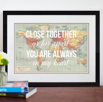 Personalised Long Distance Map Print, 3 of 5