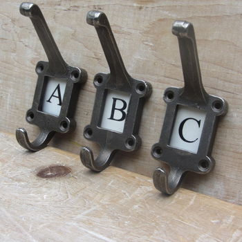 Cast Antique Iron Alphabet Hooks, 2 of 2