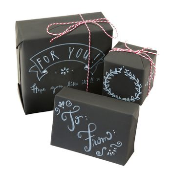 Chalk Board Wrapping Paper Kit, 2 of 4