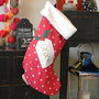 Personalised Spotty Christmas Stocking, thumbnail 2 of 3