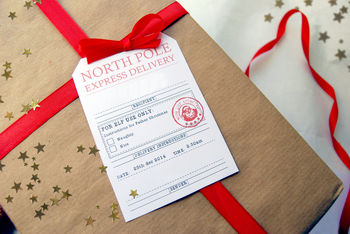 North Pole Express Delivery Tag, 2 of 2