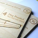 Personalised Plywood Aeroplane Kit By Wood Paper Scissors ...