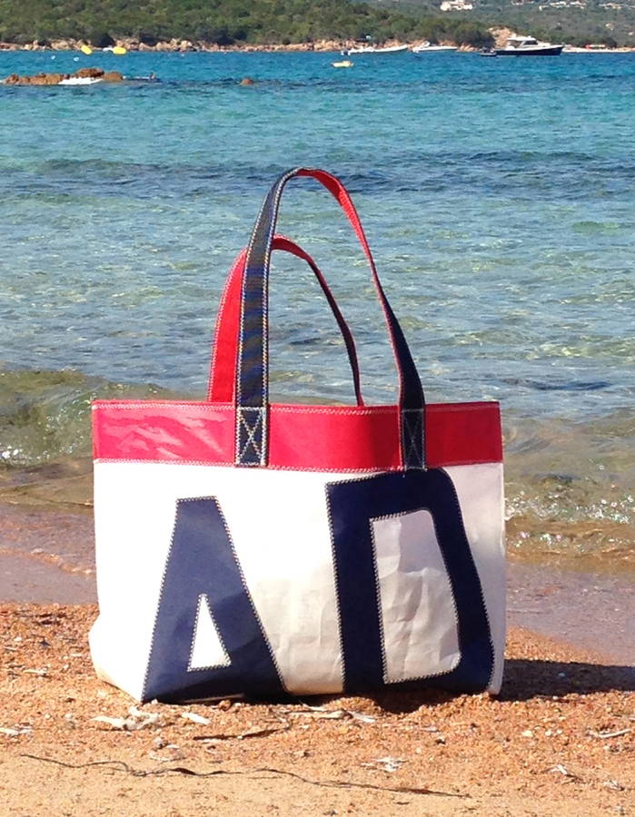 Personalised Sailcloth Beach Bag/Shopping Bag, 1 of 7