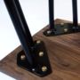 Bench With Industrial Hairpin Legs In Walnut, thumbnail 5 of 10