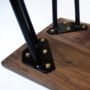 Dining Table With Industrial Hairpin Legs In Walnut, thumbnail 6 of 10