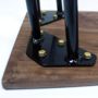 Dining Set With Industrial Hairpin Legs In Walnut, thumbnail 4 of 12