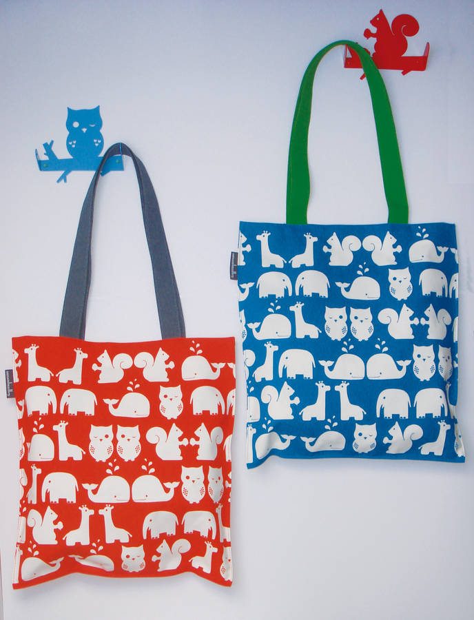 animal tote bag by susan bradley design | notonthehighstreet.com