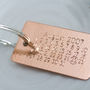 Personalised Special Date Copper Keyring, thumbnail 1 of 3