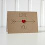 Personalised Anniversary Card, Love You Valentine Card, thumbnail 2 of 5