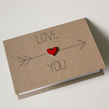 Personalised Anniversary Card, Love You Valentine Card, 5 of 5