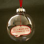 Personalised Message In A Bauble, thumbnail 5 of 8