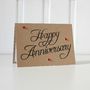 Personalised Happy Anniversary Card With Love Hearts, thumbnail 2 of 7