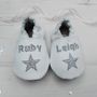 Personalised Star Christening Shoes, thumbnail 1 of 7