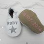 Personalised Star Christening Shoes, thumbnail 2 of 7